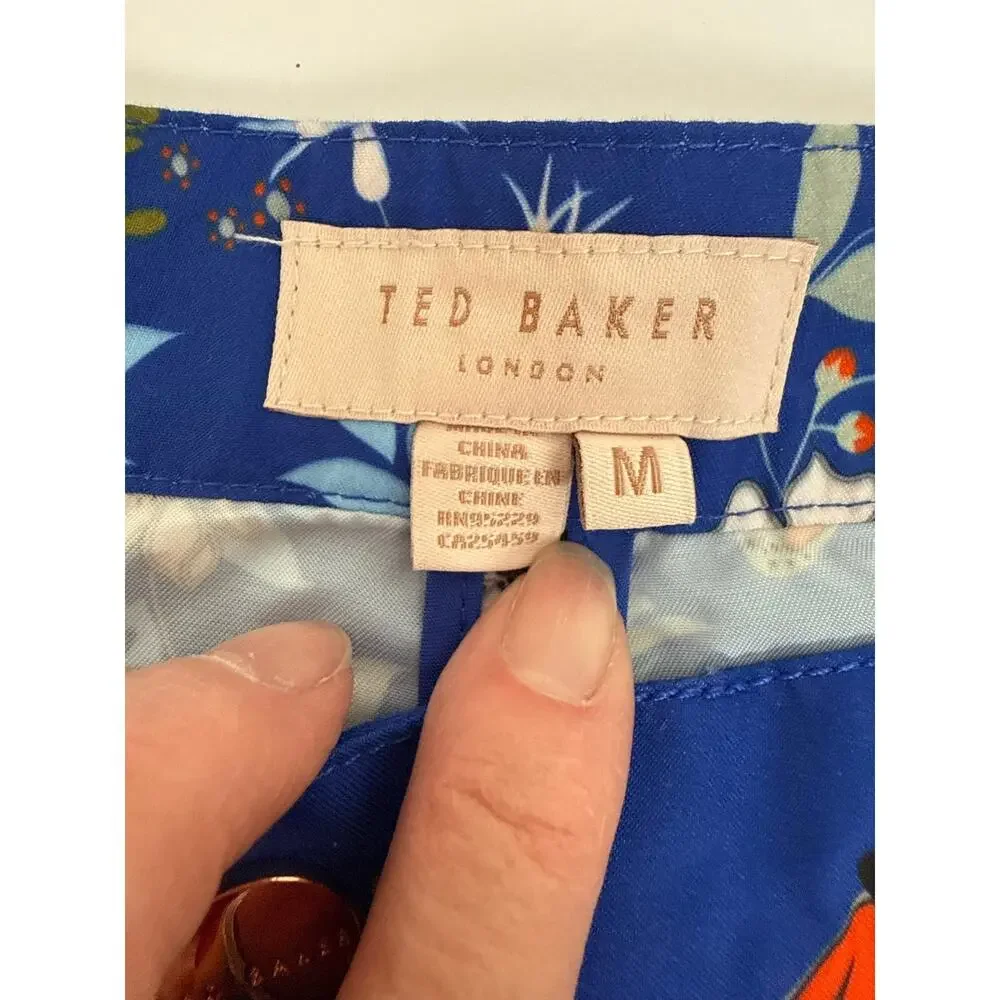 Ted Baker Blue Floral Butterfly Swim Shorts Mens M